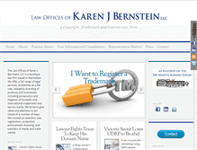 Tablet Screenshot of karenbernsteinlaw.com